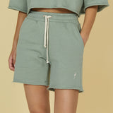 Women's Raw Nature Jogging Shorts - Dame - Seagrass (lys grøn)