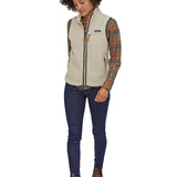 Women's Retro Pile Fleece Vest - Dame - Pelican