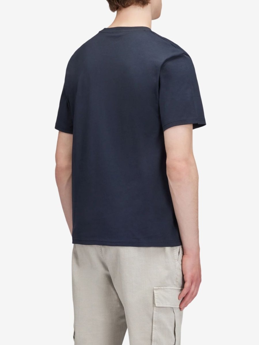 Plain T-shirt With Archive Logo - Herrer - Navy - Gumpel & Co
