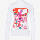 Femme Long Sleeve Turtleneck - Dame - White