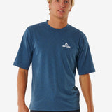 Stack UV Short Sleeve Rash Guard - Herre - Navy Marle