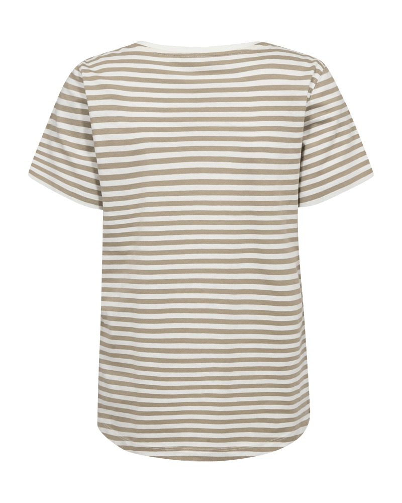 Mian T-shirt - Dame - Hvid / Beige - Gumpel & Co