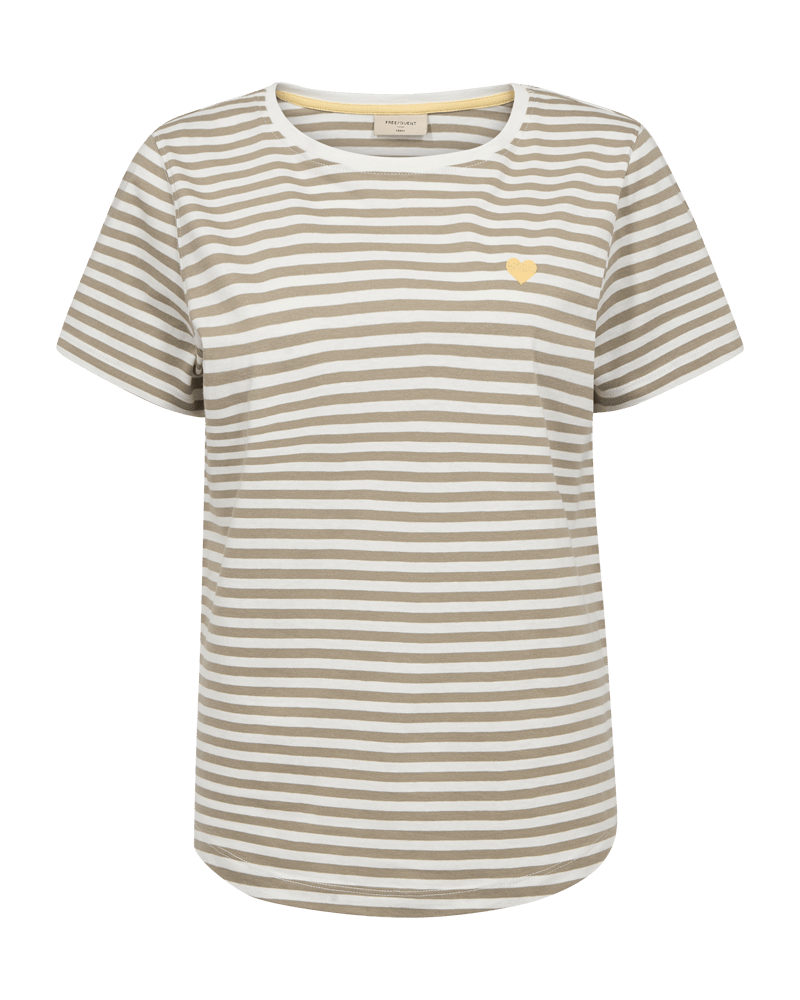 Mian T-shirt - Dame - Hvid / Beige - Gumpel & Co