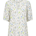 Molli Skjorte - Dame - STAR OFF - WHITE W. SHARP GREEN - Gumpel & Co