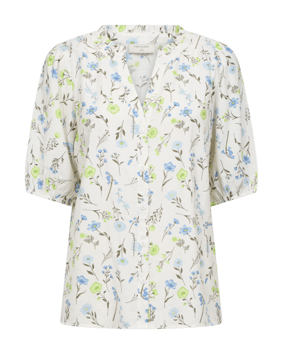 Molli Skjorte - Dame - STAR OFF - WHITE W. SHARP GREEN - Gumpel & Co