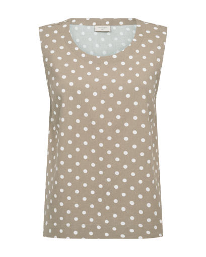 Lavisco Bluse - Dame - SILVER MINK W. BRILLIANT WHITE - Gumpel & Co
