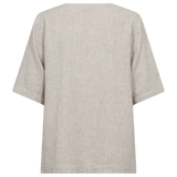 Lava Bluse - Dame - SILVER MINK W. STAR OFF - WHITE - Gumpel & Co