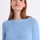 Tapper Pullover Sweatshirt - Dame - BLUE - Gumpel & Co