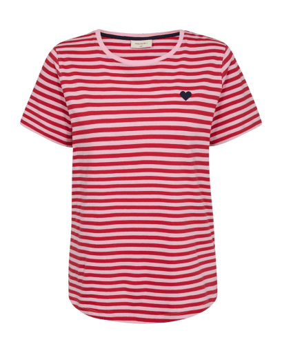 Mian T-shirt - Dame - Lyserød / Rød - Gumpel & Co