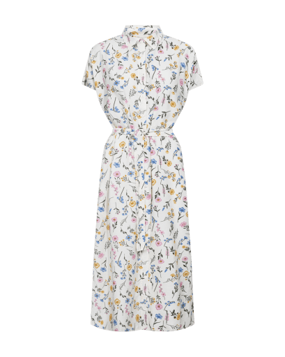 Freequent Molli Kjole - Dame - STAR OFF-WHITE W. GOLDEN HAZE