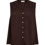 Freequent Esally Bluse - Dame - BROWN