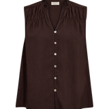 Freequent Esally Bluse - Dame - BROWN