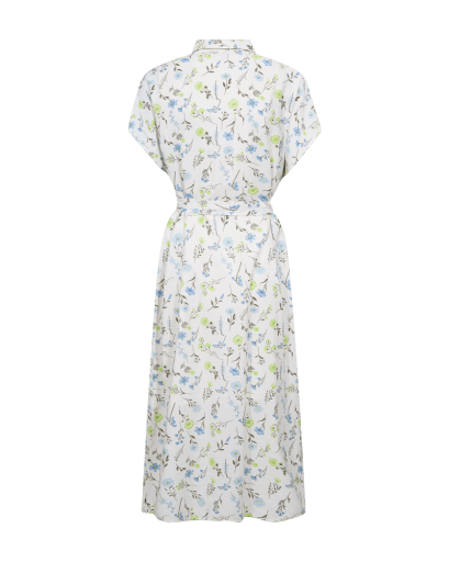 Freequent Molli Kjole - Dame - STAR OFF-WHITE W. SHARP GREEN