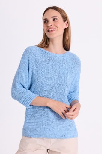 Tapper Pullover Sweatshirt - Dame - BLUE - Gumpel & Co