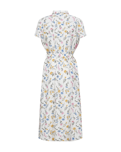 Freequent Molli Kjole - Dame - STAR OFF-WHITE W. GOLDEN HAZE