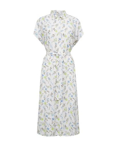 Freequent Molli Kjole - Dame - STAR OFF-WHITE W. SHARP GREEN