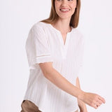 Ane Bluse - Dame - WHITE - Gumpel & Co