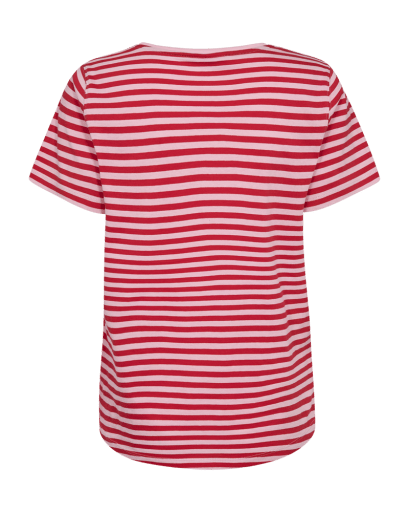 Mian T-shirt - Dame - Lyserød / Rød - Gumpel & Co