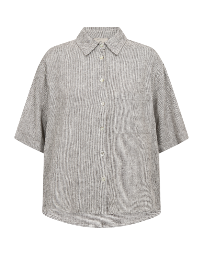 Freequent Lava Skjorte - Dame - COFFEE BEAN W. STAR OFF-WHITE