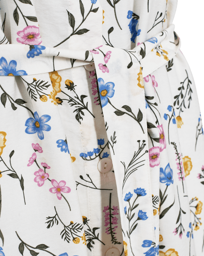 Freequent Molli Kjole - Dame - STAR OFF-WHITE W. GOLDEN HAZE