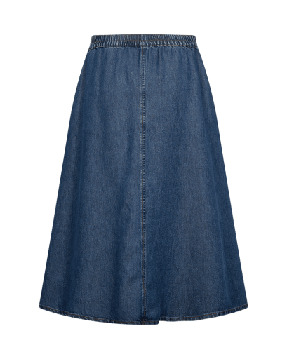 Freequent Milo Nederdel - Dame - MEDIUM BLUE DENIM