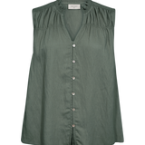 Freequent Esally Bluse - Dame - GREEN