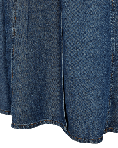 Freequent Milo Nederdel - Dame - MEDIUM BLUE DENIM