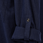 Freequent Lava Skjortekjole - Dame - NAVY BLAZER