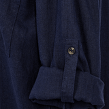 Freequent Lava Skjortekjole - Dame - NAVY BLAZER