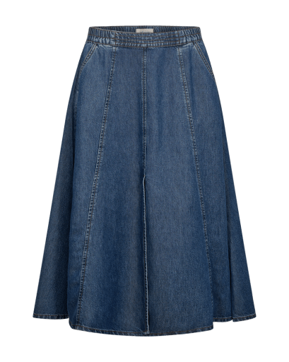 Freequent Milo Nederdel - Dame - MEDIUM BLUE DENIM