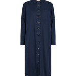 Freequent Lava Skjortekjole - Dame - NAVY BLAZER