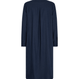Freequent Lava Skjortekjole - Dame - NAVY BLAZER