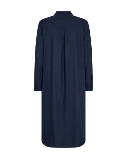 Freequent Lava Skjortekjole - Dame - NAVY BLAZER