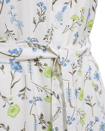 Freequent Molli Kjole - Dame - STAR OFF-WHITE W. SHARP GREEN