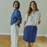 Molli Skjorte - Dame - STAR OFF - WHITE W. GOLDEN HAZE - Gumpel & Co