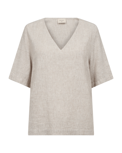 Lava Bluse - Dame - SILVER MINK W. STAR OFF - WHITE - Gumpel & Co