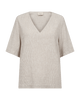 Lava Bluse - Dame - SILVER MINK W. STAR OFF-WHITE