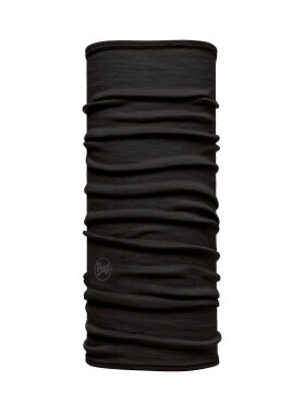 Buff - Junior Lightweight Merino-uld Halsedisse - Børn - Solid Black