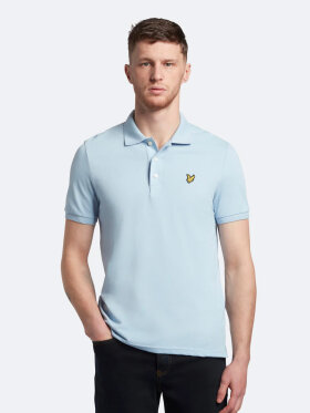 Lyle & Scott - Men's Plain Polo Shirt - Herre - Light Blue