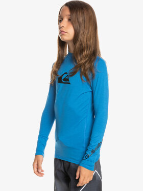 Quiksilver - Kid's All Time Long Sleeve UV trøje - Børn - Snorkel Blue