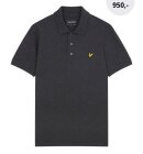 Lyle & Scott - Men's Plain Polo Shirt - Herre - Charcoal 