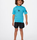 Rip Curl - Kids Corps Short Sleeve Rash UPF 50+ UV T-shirt - Børn (1-8 år) - Blue