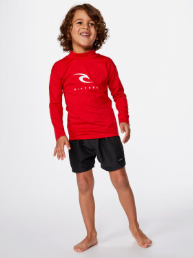 Rip Curl - Kids Corps Langærmet UPF 50+ UV t-shirt - Børn (1-8 år) - Red