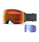 Smith - I/O MAG Skibriller - Unisex - Slate/ChromaPop Everyday Red Mirror + ekstra linse