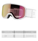 Salomon - Kids Lumi Skibriller - Junior - White/Universal Ruby