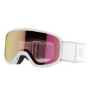 Salomon - Kids Lumi Skibriller - Junior - White/Universal Ruby