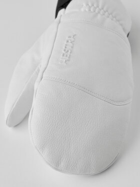 Hestra - Women's Omni Mitten Leather Skivanter - Dame - White