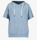 Blue Sportswear - Boa Hooded Short Sleeve Sweater - Dame - Ashley Blue