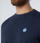 North Sails - Men's Long-sleeved T-shirt with logo patch - Herre - Navy