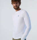 North Sails - Men's Long-sleeved T-shirt with logo patch - Herre - White